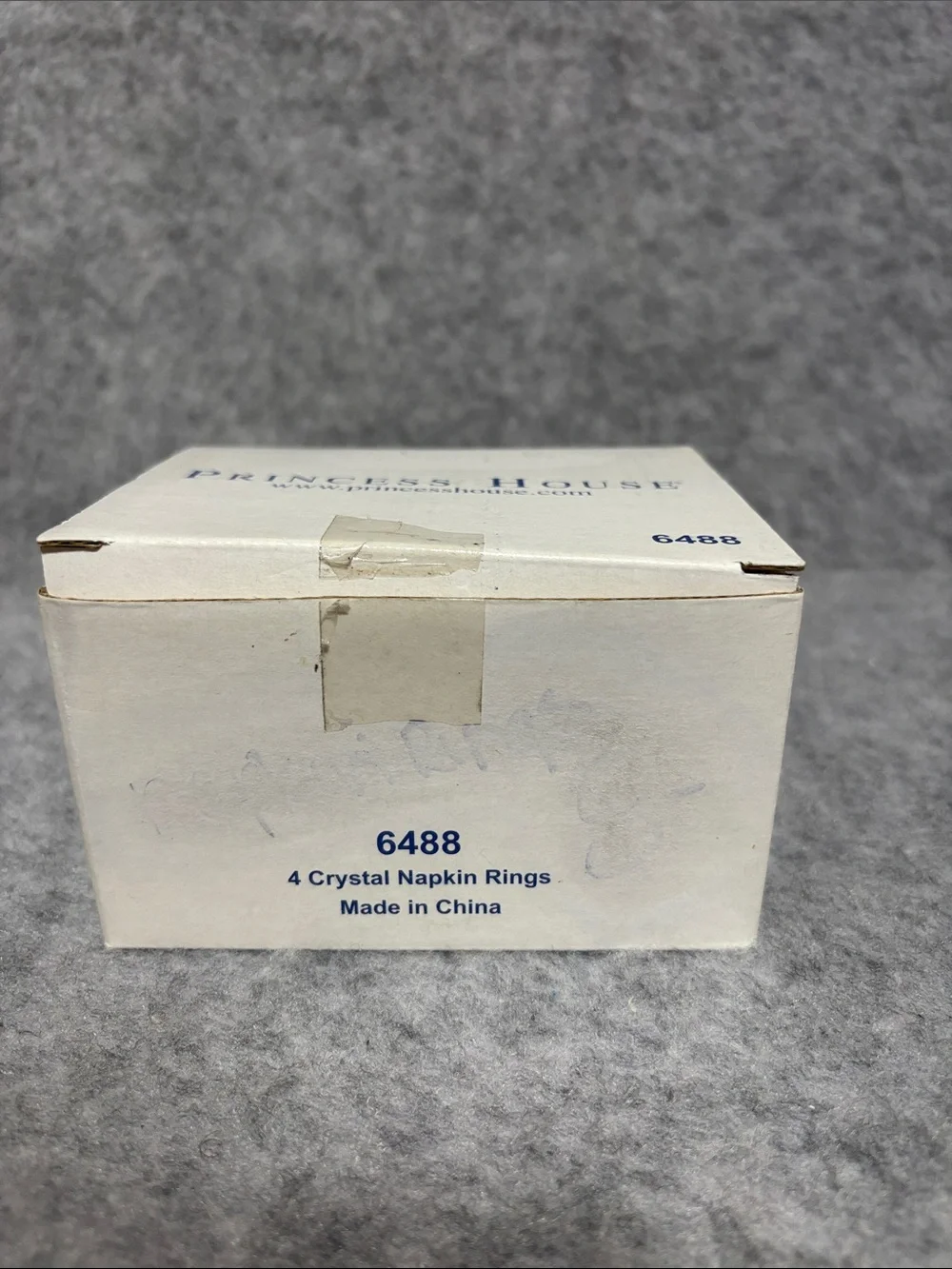 4 Crystal Napkin Rings by Princess House in the Original Box 6488 NIB
